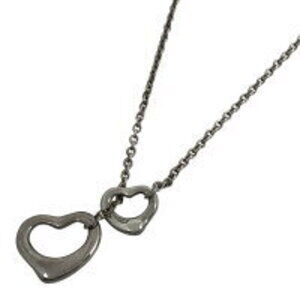Tiffany Co Open Heart Necklace Lariat Elsa Peretti Sterling Silver